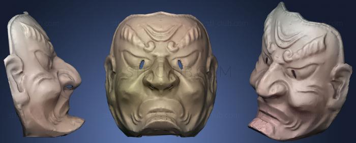 3D мадэль Маска самурая эпохи Эдо (STL)